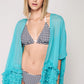 Herita Frill Detailed Kimono Turqouise