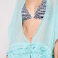 Herita Frill Detailed Kimono Green