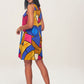 Women's Multi Patterned Backless Dress
