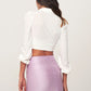 Women's Polo Collar Double-Breasted Collar Blouse