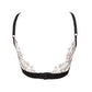 ATHENA BRALETTE - Triangle embroidery bra - white black