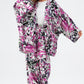 MUNI MUNI - Printed Kimono Top - dark pink lilac