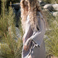 Cocoon Cotton Poncho-Lilac