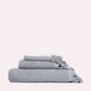 Cotton Tassel Towel Set - Grey (3 Towels)