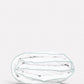 Classic Percale Duvet Cover- White with Jade Green Piped Edge