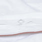 Classic Percale - Duvet Cover Set - White with Peach Piped Edge
