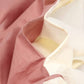 Reversible Percale Duvet Cover- Peach & Ecru