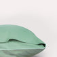 Classic Percale - Duvet Cover Set - Jade Green with White Piped Edge