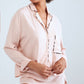 Long Sleeve Shirt Pyjama Set Pink
