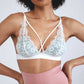 Fides Turquoise Lined Ecru Lace Bralette