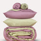 Reversible Percale Bedding Set - Sage Green & Lilac