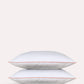 Classic Percale Pillowcase 2pcs- White with Peach Pipe Edge