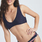 Lined Bustier Bikini Set - Navy Blue