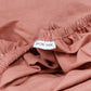 Classic Percale - Duvet Cover Set - Peach with White Piped Edge