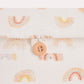 Rainbow Muslin Organizer Bag - White & Pastel Colours - Ocoza