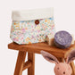 Watercolour Floral Muslin Organizer Bag - Mixed Colours - Ocoza