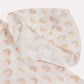 Rainbow Muslin Baby Poncho - White & Pastel Colours - Ocoza
