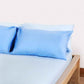 Reversible Percale Bedding Set - Blue & Baby Blue