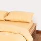Sateen Stripe Pillowcase 2pcs - Gold