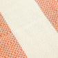 Cotton Peshtemal Towel-Orange & White