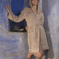 Cotton Magic Waffle Bathrobe - Brown