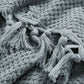 Cotton Tassel Towel Set - Grey (3 Towels)