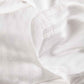 Sateen Stripe Duvet Cover - White