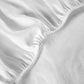 Lavish Sateen - Fitted Sheet Set - White