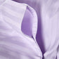 Sateen Stripe Duvet Cover - Lilac