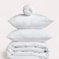 Sateen Stripe - Core Bedding Set - White