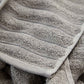 Cotton Ribbed Towel Set - Dark Grey (2 Towels)