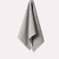 Cotton Ribbed Towel Set - Dark Grey (2 Towels)