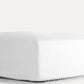 Classic Percale Fitted Sheet - White - Ocoza