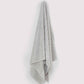 Ribbed Soft Cotton Towel Set - Grey (3 Towels)