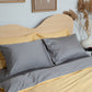 Reversible Sateen Bedding Set - Yellow & Dove Grey